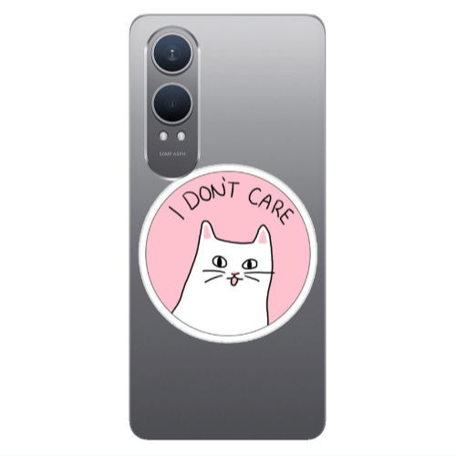 Oneplus Nord Ce 4 lite I dont Care Transparent Silicone TPU Θήκη