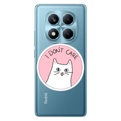 Xiaomi Redmi Note 14 Pro I dont Care Transparent Silicone TPU Θήκη
