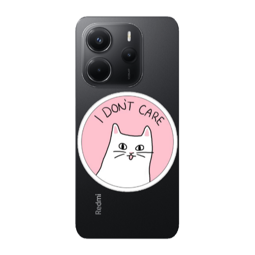 Xiaomi Redmi Note 14 I dont Care Transparent Silicone TPU Θήκη