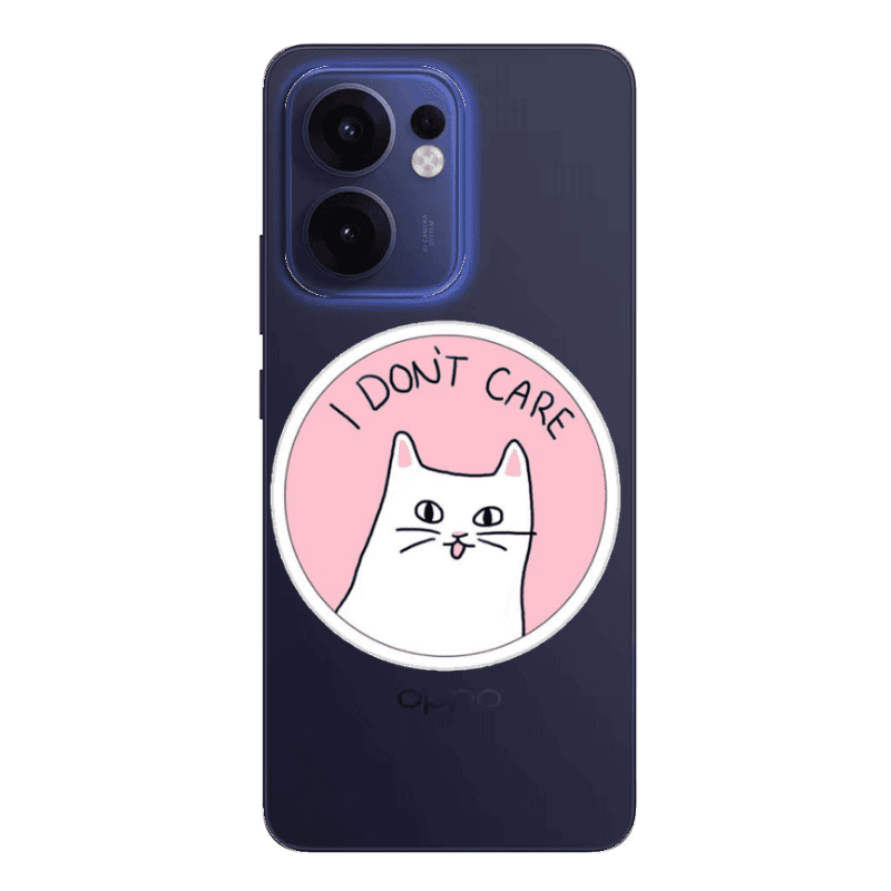 Oppo Reno13 FS I dont Care Transparent Silicone TPU Θήκη