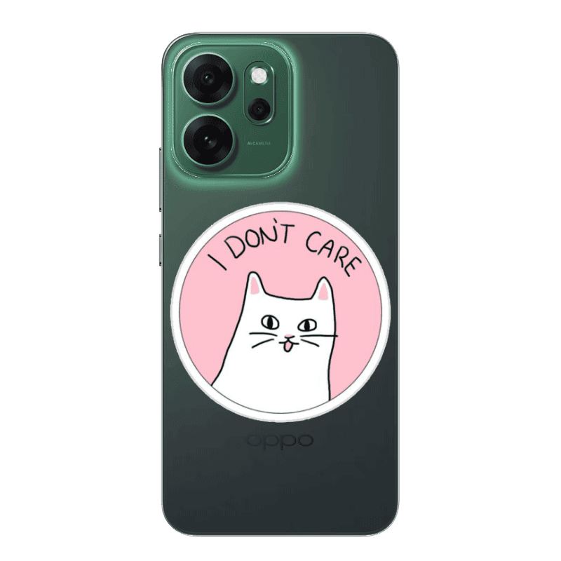 Oppo Reno 14 FS I dont Care Transparent Silicone TPU Θήκη