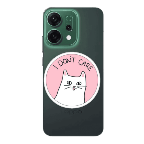 Oppo RENO 14 I dont Care Transparent Silicone TPU Θήκη