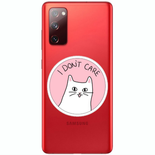 Samsung S20 FE I dont Care Transparent Silicone TPU Θήκη