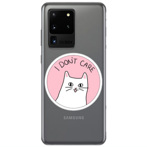 Samsung S20 Ultra I dont Care Transparent Silicone TPU Θήκη