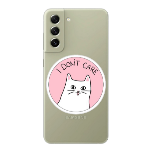Samsung S22 Plus I dont Care Transparent Silicone TPU Θήκη