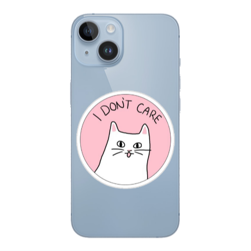 Apple iPhone 14 Plus I dont Care Transparent Silicone TPU Θήκη