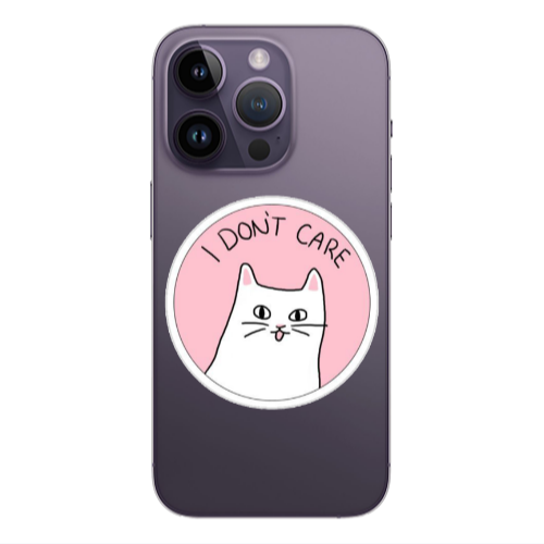 Apple iPhone 14 Pro  I dont Care Transparent Silicone TPU Θήκη