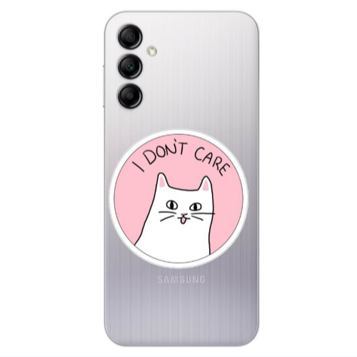 Samsung A24 I dont Care Transparent Silicone TPU Θήκη