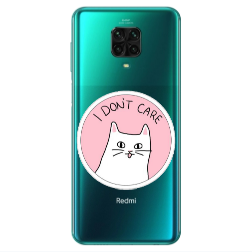 Xiaomi Redmi Note 9S I dont Care Transparent Silicone TPU Θήκη