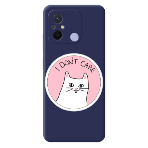 Xiaomi Redmi 12C I dont Care Dark blue Colored Silicone TPU Θήκη