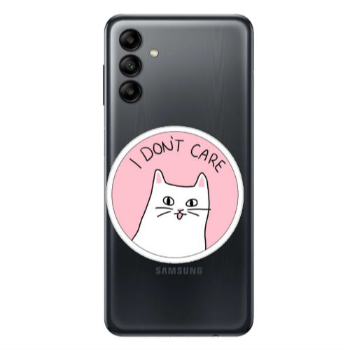 Samsung A13 5G I dont Care Transparent Silicone TPU Θήκη