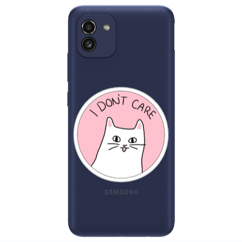 Samsung A03 I dont Care Transparent Silicone TPU Θήκη