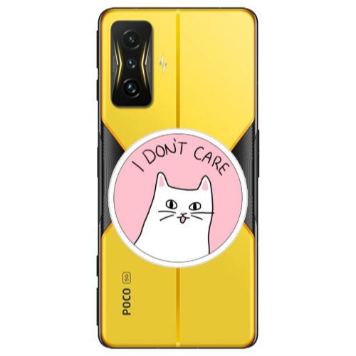 Xiaomi Poco F4 Gt I dont Care Transparent Silicone TPU Θήκη