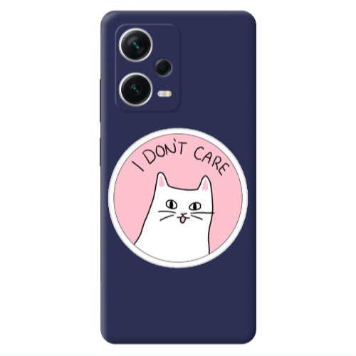 Xiaomi Poco X5 I dont Care Dark blue Colored Silicone TPU Θήκη