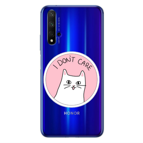 Huawei Nova 5 T I dont Care Transparent Silicone TPU Θήκη