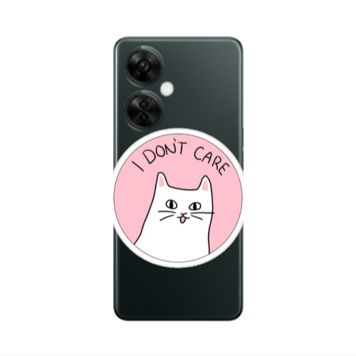 Oneplus Nord CE 3 Lite 5G I dont Care Transparent Silicone TPU Θήκη
