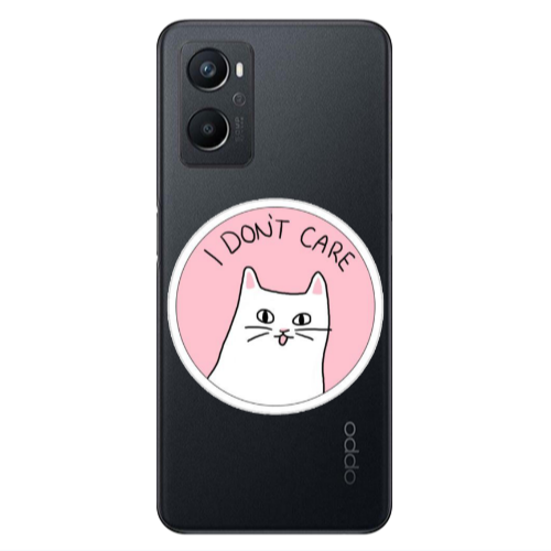 Oppo A 96 I dont Care Transparent Silicone TPU Θήκη