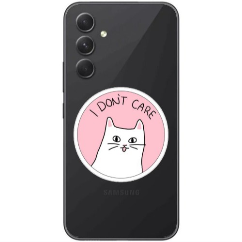 Samsung Galaxy A25 I dont Care Transparent Silicone TPU Θήκη