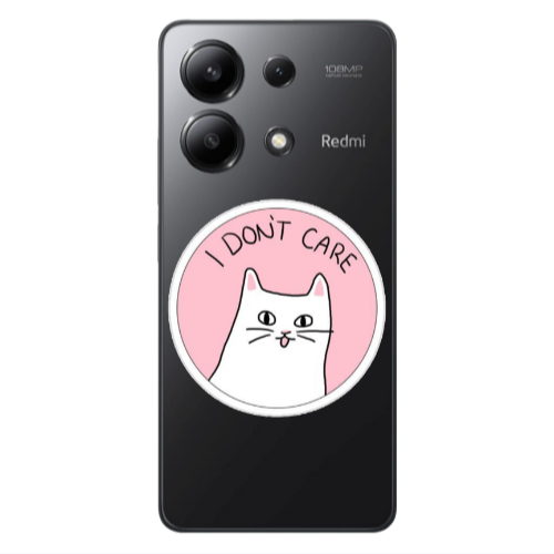 Xiaomi Redmi Note 13 4G I dont Care Transparent Silicone TPU Θήκη