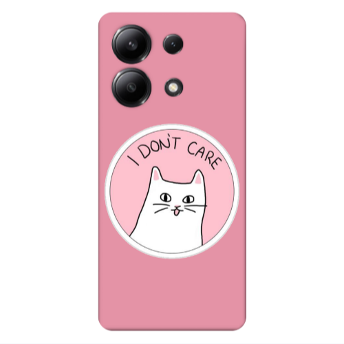 Xiaomi Redmi Note 13 4G I dont Care Pink Colored Silicone TPU Θήκη