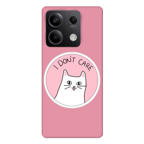 Xiaomi Redmi Note 13Pro 5G I dont Care Pink Colored Silicone TPU Θήκη