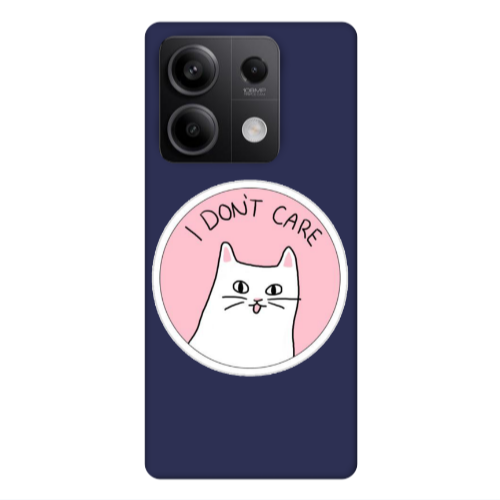 Xiaomi Redmi Note 13Pro 5G I dont Care Dark blue Colored Silicone TPU Θήκη