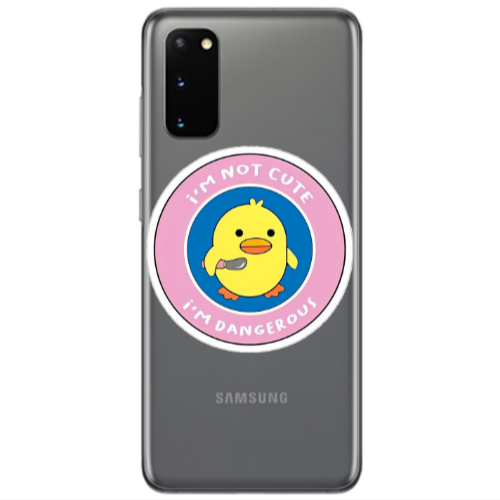 Samsung S20 I m dangerus Transparent Silicone TPU Θήκη