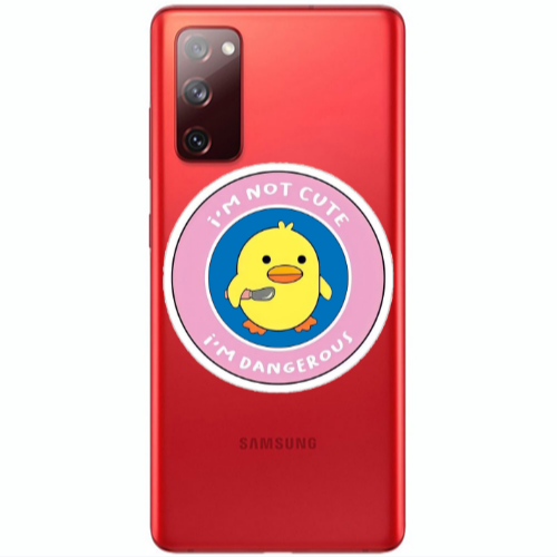 Samsung S20 FE I m dangerus Transparent Silicone TPU Θήκη