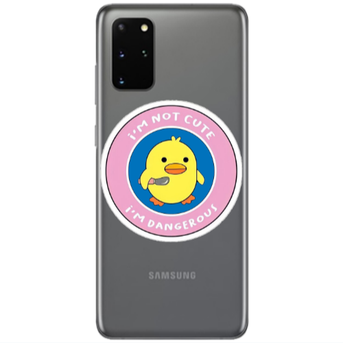 Samsung S20 Plus I m dangerus Transparent Silicone TPU Θήκη