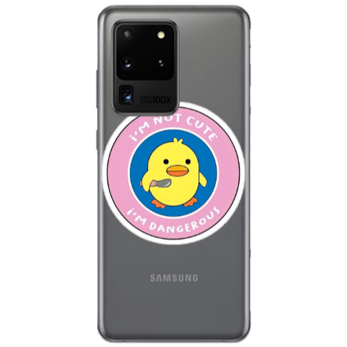 Samsung S20 Ultra I m dangerus Transparent Silicone TPU Θήκη