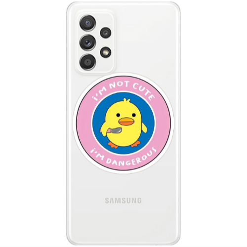 Samsung A53 I m dangerus Transparent Silicone TPU Θήκη