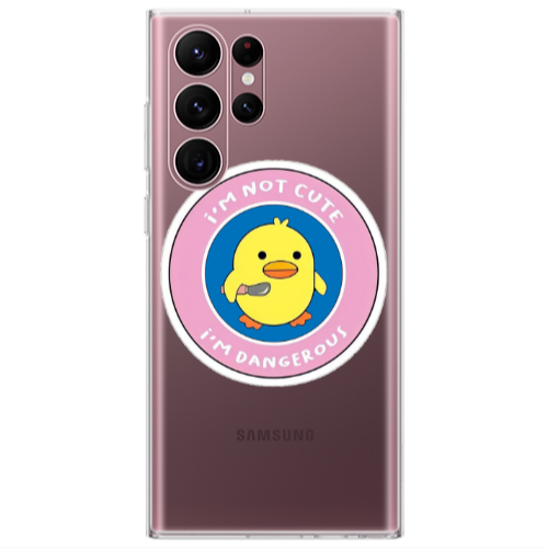 Samsung S22 Ultra I m dangerus Transparent Silicone TPU Θήκη