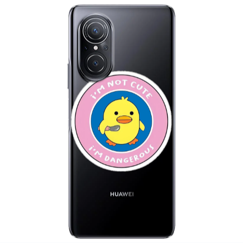 Huawei Nova 9 SE I m dangerus Transparent Silicone TPU Θήκη