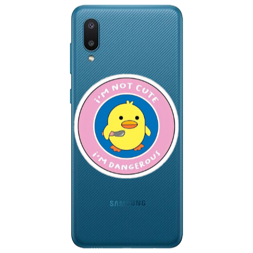 Samsung A02 I m dangerus Transparent Silicone TPU Θήκη