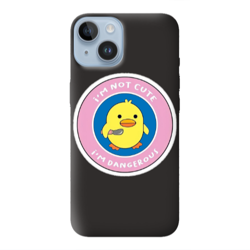Apple iPhone 14 Plus I m dangerus Black Colored Silicone TPU Θήκη