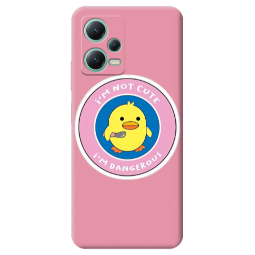 Xiaomi Redmi Note 12 Pro 5G I m dangerus Pink Colored Silicone TPU Θήκη