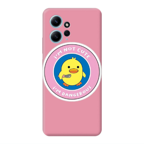 Xiaomi Redmi Note 12 4G I m dangerus Pink Colored Silicone TPU Θήκη