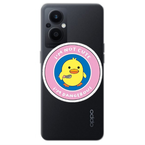 Oppo Reno 7 Lite I m dangerus Transparent Silicone TPU Θήκη