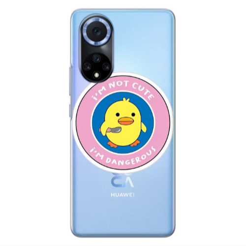 Huawei Nova 9 I m dangerus Transparent Silicone TPU Θήκη