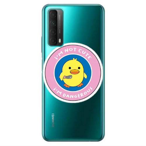 Huawei P Smart 2021 I m dangerus Transparent Silicone TPU Θήκη