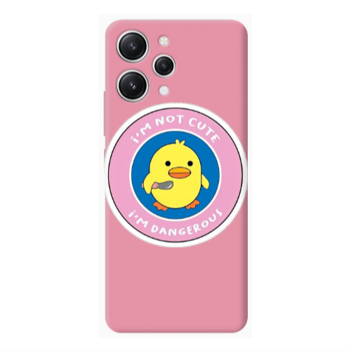 Xiaomi Redmi 12 I m dangerus Pink Colored Silicone TPU Θήκη