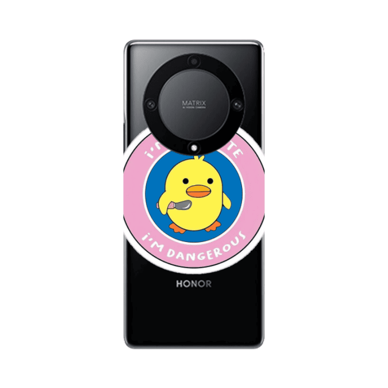 Honor Magic5 Lite 5G I m dangerus Transparent Silicone TPU Θήκη