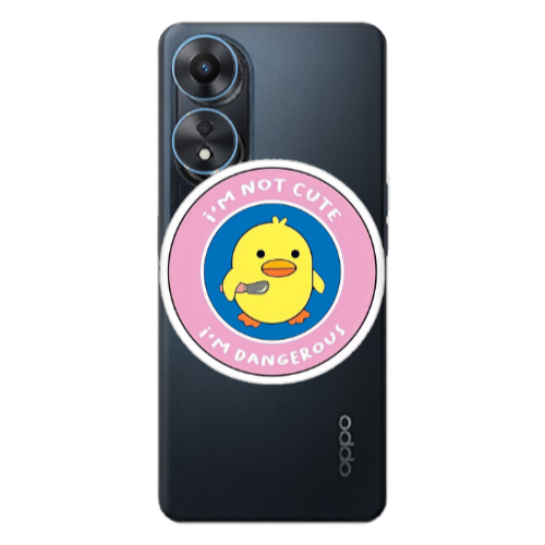 Oppo A 98 I m dangerus Transparent Silicone TPU Θήκη