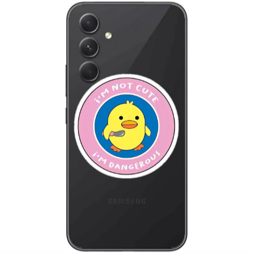 Samsung Galaxy A25 I m dangerus Transparent Silicone TPU Θήκη