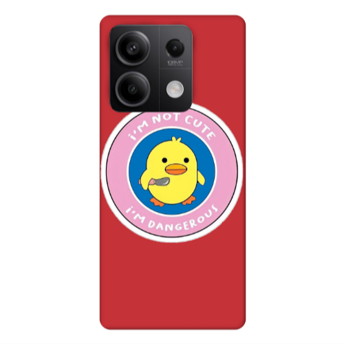 Xiaomi Redmi Note 13 5G I m dangerus Red Colored Silicone TPU Θήκη