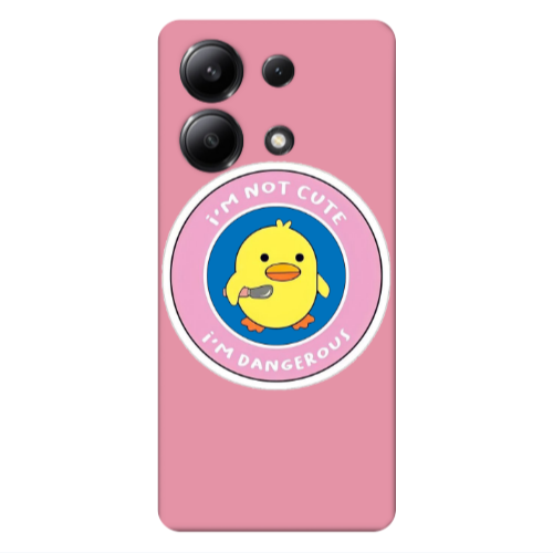 Xiaomi Redmi Note 13 4G I m dangerus Pink Colored Silicone TPU Θήκη