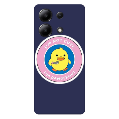 Xiaomi Redmi Note 13 4G I m dangerus Dark blue Colored Silicone TPU Θήκη