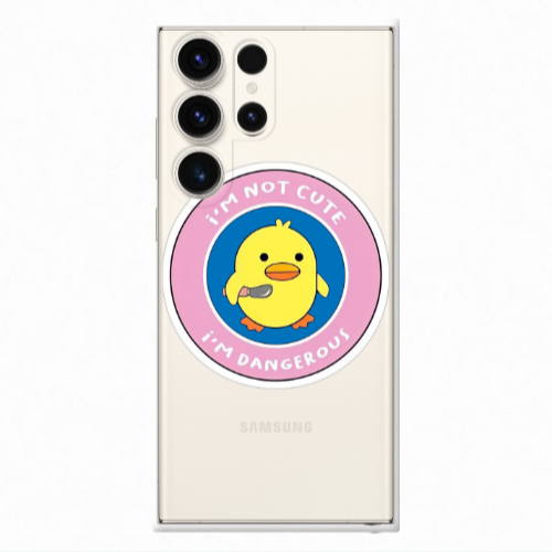 Samsung S24 Ultra I m dangerus Transparent Silicone TPU Θήκη