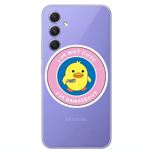 Samsung A55 I m dangerus Transparent Silicone TPU Θήκη