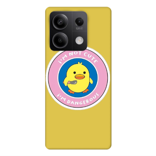 Xiaomi Redmi Note 13Pro 5G I m dangerus Yellow Colored Silicone TPU Θήκη